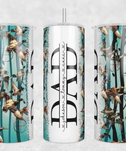 Duck Hunting Dad Tumbler Wrap, Fathers Day Tumbler Wrap