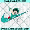 Izuku Midoriya x Nike Svg, Logo Nike Anime  SVG, Deku My Hero Academia Svg, Japanese Manga Anime Svg, File For Cricut, File For Silhouette, Instant Download
