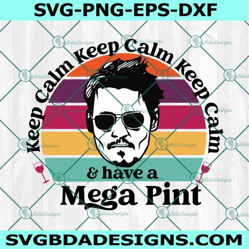 Johnny Depp  Mega Pint svg, Justice for Johnny Svg, Funny Johnny Depp SVG, File For Cricut, File For Silhouette, Instant Download