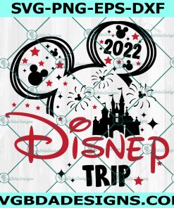 Mickey Mouse Disney Trip Svg, Mouse Trip to Castle 2022 Svg