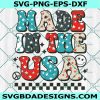 Made In The USA  Svg, Patriotic Svg, 4th of July Svg, Fouth of July Svg, File For Cricut, File For Silhouette, Instant Download
