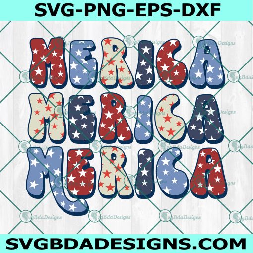 Merica Merica Merica Svg, Independence Day Svg, 4th Of July Svg, Patriotic Svg, File For Cricut, File For Silhouette, Instant Download