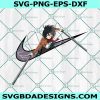 Mikasa Ackerman x Nike Svg Png Eps DXF, Nike Logo Svg, Attack On Titan SVG, Japanese Anime Svg, File For Cricut, File For Silhouette, Instant Download