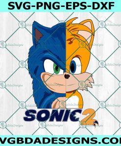 Movies Sonic 2 Svg, Sonic 2 Svg, Sonic the Hedgehog Trio Svg, File For Cricut, File For Silhouette