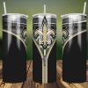 New Orleans Saints Zipper Football PNG Sublimation Designs, 20oz Skinny Tumbler New Orleans Saints Zipper PNG, Tumbler Wrap Straight Png, Instant Download