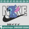 Nike X Stitch Embroidery Design, Lilo And Stitch Embroidery Machine Designs, Nike X Stitch Embroidery, Machine Embroidery Design