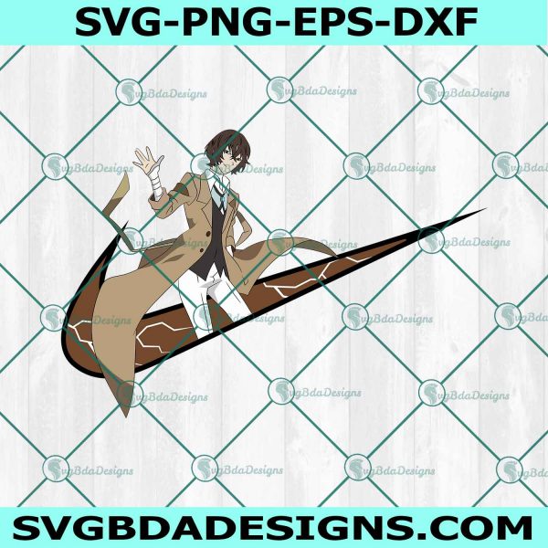 Osamu Dazai x Nike Svg, Logo Nike Anime SVG, Bungo Stray Dogs Svg, Japanese Anime Svg, File For Cricut, File For Silhouette, Instant Download