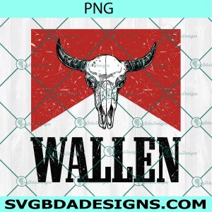 Red Wallen Bull Skull png, Wallen bullskull png, Wallen Hardy 24 png