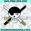 Roronoa Zoro Skull SVG, One Piece Logo SVG, Anime One Piece SVG, Japanese Anime Series SVG, File For Cricut, File For Silhouette