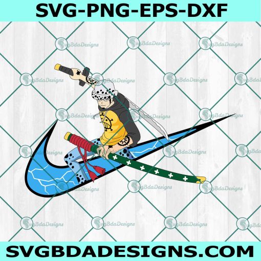 Trafalgar D. Water Law x Nike Svg, Logo NIke Anime SVG, One Piece Svg, Japanese Anime Series SVG, File For Cricut, File For Silhouette, Instant Download