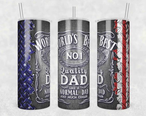 World Best No.1 DAD Tumbler Wrap, 20oz Skinny Tumbler, Straight & Tapered Designs, Fathers day Tumbler Png, World Best No.1 DAD Wrap Png, INSTANT DOWNLOAD