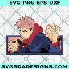 Yuji Itadori Svg, Japanese Anime SVG, Jujutsu Kaisen Anime Manga Gifts SVG, File for Cricut, File For Silhouette