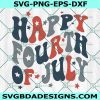 Happy fourth of July SVG, Happy 4th of July Svg, Retro 4th of July Svg, 4th of July shirt SVG, 4th of July Svg, File For Cricut