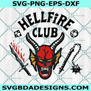 Hellfire Club Svg, Stranger Things Svg, Stranger Things Ss4 Svg, Stranger Thing Season 4 Svg, Eleven Svg Mike Svg, File for Cricut, File For Silhouette