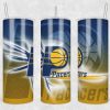 Indiana Pacers Basketball Tumbler Wrap, 20oz Tumbler Design Straight, NBA Basketball Tumbler Wrap, Indiana Pacers Tumbler Wrap
