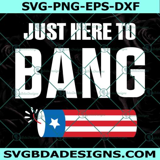 Just Here To Bang Svg, 4th of july svg, 1776 Svg, American Patriotic Svg, The Fourth of July Svg, File For Cricut