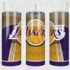 Los Angeles Lakers Basketball Tumbler Wrap, 20oz Tumbler Design Straight, NBA Basketball Tumbler Wrap, Los Angeles Lakers Tumbler Wrap