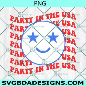Smile Party in the USA  PNG Sublimation, 4th of July Png Sublimation