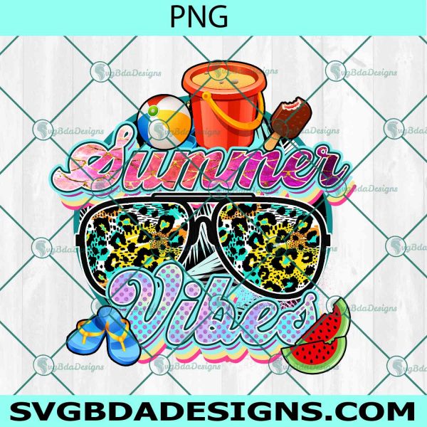 Summer Vibes PNG Sublimation, Hello Summer Sublimation, Summer Beach Png, Sublimation or Printable, Sublimation Shirt Design