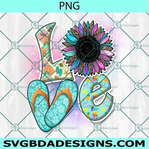 Sunflower Love Summer Beach PNG Sublimation, Hello Summer Sublimation