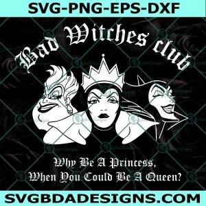Bad Witches Club Svg Png, Villains Wicked Svg, Villain Gang Svg