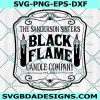 Black Flame Candle SVG PNG, Hocus Pocus Svg, Sanderson Sisters Svg, Halloween Sign Svg, File For Cricut