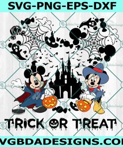Disney Trick Or Treat Svg, Mickey Mouse Svg, Disney Halloween Svg