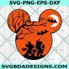 Halloween Mouse Head Svg, Mickey Mouse Svg, Disney Halloween Svg, Trick Or Treat Svg, Spooky Vibes Svg, File For Cricut