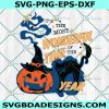 It's the Most Wonderful Time of the Year Halloween SVG, Black Cat Svg, Pumpkin Spooky Season Svg,Halloween SVG, File For Cricut