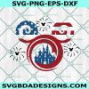 Mickey Mouse 4th of July Svg, 4th of July Svg, American Flag Svg, Patriotic Svg, Memorial Day Freedom Svg, File For Cricut