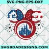 Minnie Mouse 4th of July Svg, 4th of July Svg, American Flag Svg, Patriotic Svg, Memorial Day Freedom Svg, File For Cricut