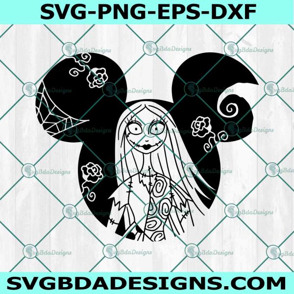 Mouse Head And Sally Svg, Sally Svg, Nightmare Halloween Svg, Oogie Boogie Svg, Before Nightmare Svg, File For Cricut