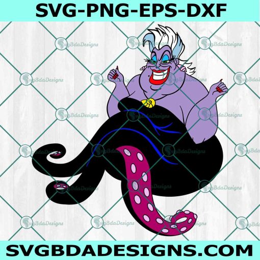 Villain Sea Queen Svg, Disney Villain Svg, SEA Queen Svg, Christmas Svg, Halloween Svg, File For Cricut