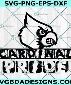 Cardinal Pride Svg, Game Day Svg, Cardinal Pride Mascot Svg
