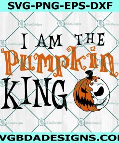 I am the Pumpkin King Svg, Jack Skellington Svg