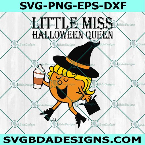 Little Miss Halloween Queen Svg, Little Miss Halloween SVG , Little Miss Svg, Fall Svg, File For Cricut