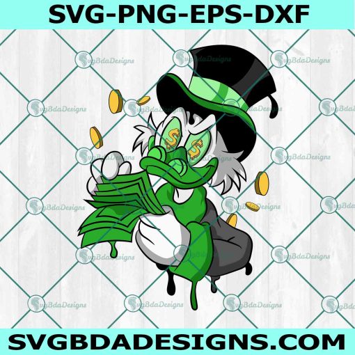 Money Hungry Duck SVG PNG, MOney Duck Svg , Graffiti Urban Svg, Cartoon Duck Svg, File For Cricut