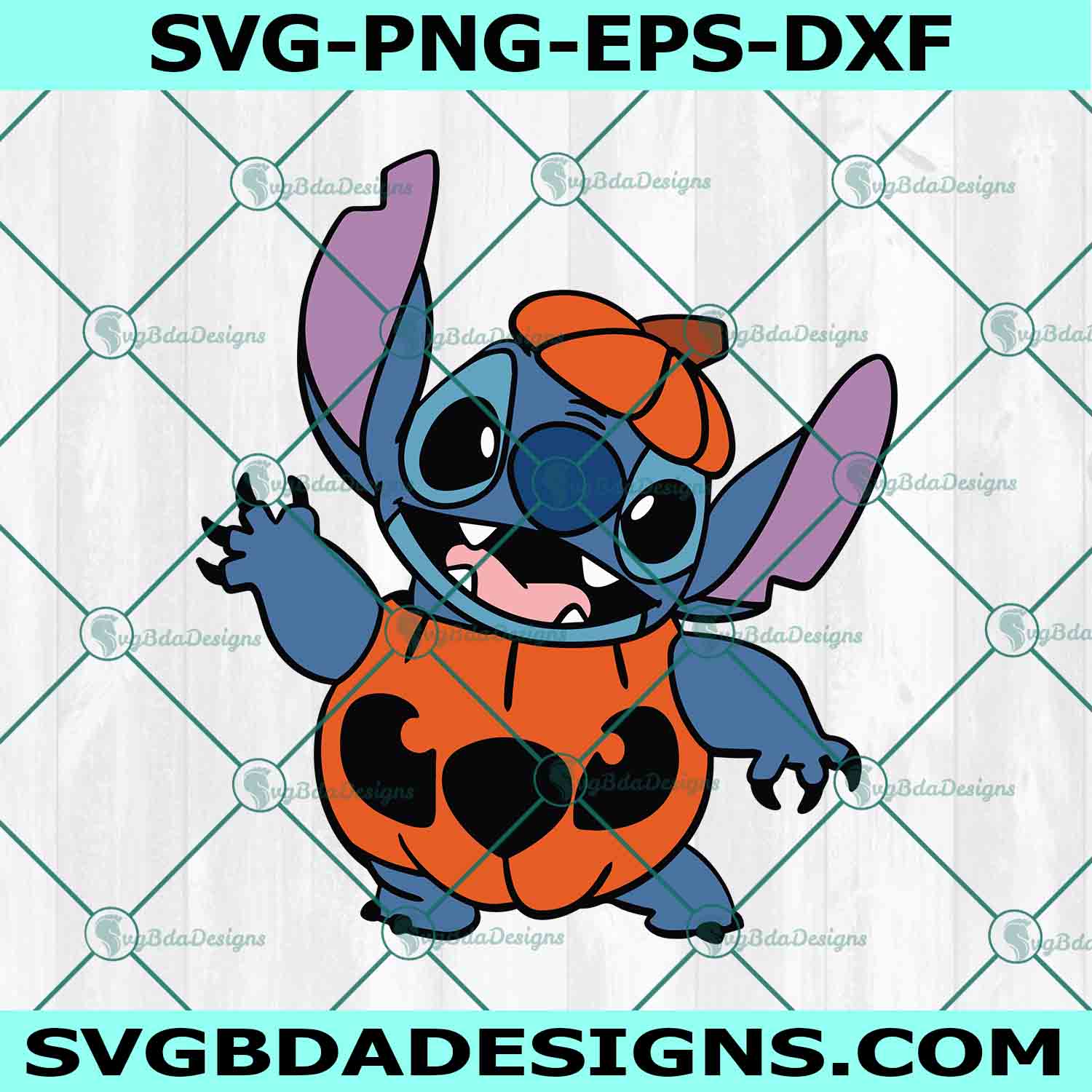 Pumpkin x Stitch x Stitch Svg, Stitch Svg, Pumpkin Svg, Disney Halloween Svg, Horror Character Halloween Svg, File For Cricut