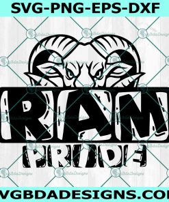Ram Pride Svg, Game Day Svg, Ram Pride Mascot Svg