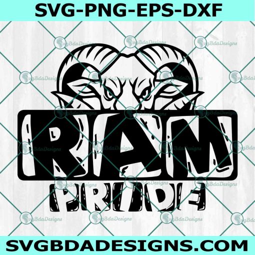 Ram Pride Svg, Game Day Svg, Ram Pride Mascot Svg, Team Spirit SVG, Ram Pride Sport svg, School Mascot Svg, File For Cricut