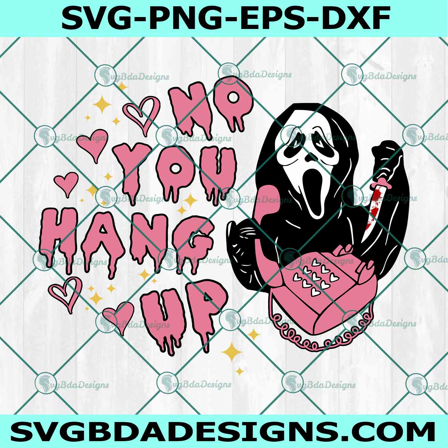 Scream No you hang up Svg, Scream Ghostface Svg, Horror Character Svg, Halloween Svg, Funny Shirt Svg, File For Cricut