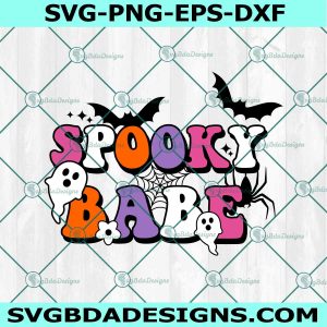 Spooky Babe Svg Png, Halloween Svg, Fall Svg, Autumn Svg