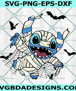Stitch x Mummy Svg, Stitch Svg, Mummy Svg, Disney Halloween Svg