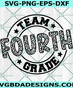 Team Fourth Grade Svg, 4th Grade Squad Svg
