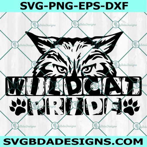 Wildcat Pride Svg, Game Day Svg, Wildcat Pride Mascot Svg, Team Spirit SVG, Wildcat Pride Sport svg, FootBall Mascot Svg, File For Cricut