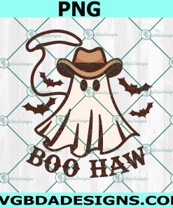 BOO HAW Sublimation PNG, Boo Haw png, Retro Halloween Design, Western Halloween Sublimation, Vintage Ghost Halloween PNG