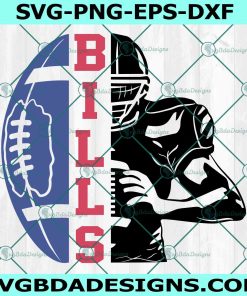 Bills Football Player svg, Buffalo Bills Svg, Buffalo Bills Player svg