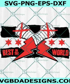 CM Punk Wrestler AEW SVG PNG, Best In The World SVG