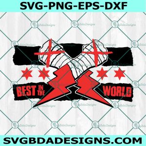CM Punk Wrestler AEW SVG PNG, Best In The World SVG