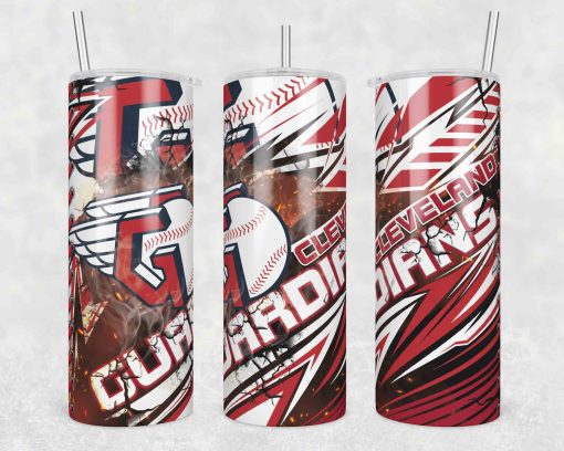 Cleveland Guardians Template Tumbler Wrap, 20oz Tumbler Wrap, Cleveland Guardians Png, MLB Baseball Tumbler, MLB Fan Gift Png